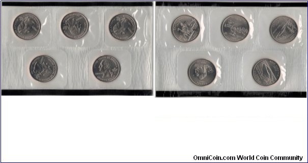USA 2005-D Mint Set State Quarters