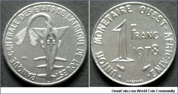 West African States
1 franc.
1978
