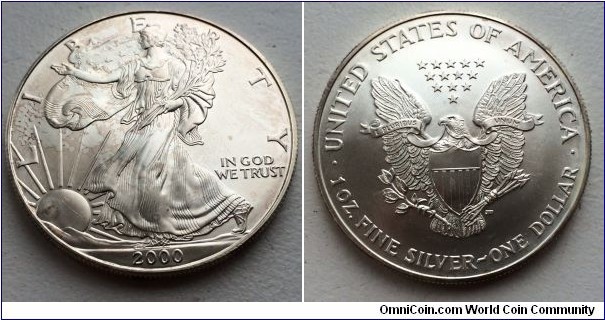 1 Dollar , 1 OZ Silver