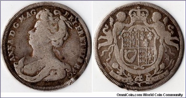 Queen Anne silver medalet (24mm diameter- roughly the size of a one shilling piece) issued in 1707 to mark the Union of the Crowns of England and Scotland.