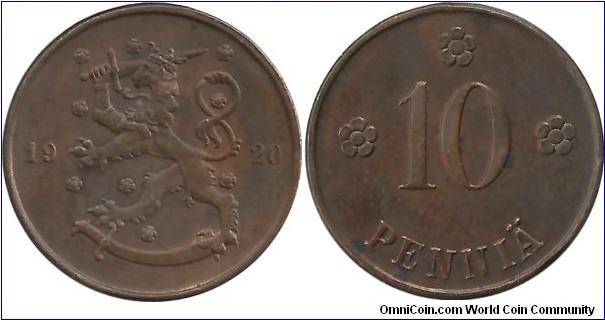 Finland 10 Penniä 1920