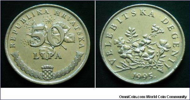 Croatia 50 lipa.
1995