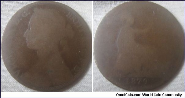 1879 Narrow date penny, rare.