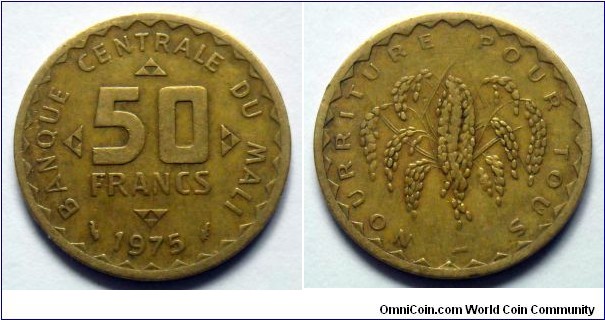 Mali 50 francs.
1975, F.A.O.