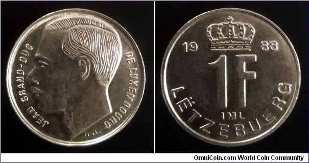 Luxembourg 1 franc. 1988