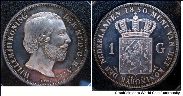 1 Gulden Proof. Mintage listed as single pieces.