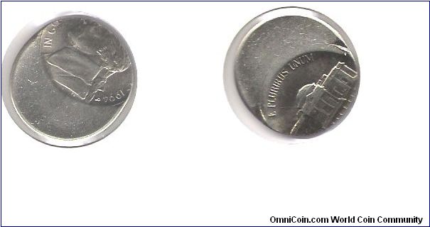 Jefferson Nickel 
Off Center Strike