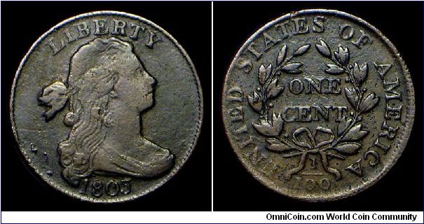 1803 U.S. Draped Bust Large Cent.