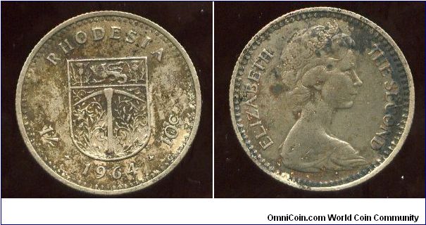 1964
1/-=10c
Coat of arms
QEII
