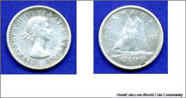 10 cents.
Elizabeth II.


Ag800f. 2,32gr.