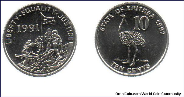 1997 10 cents - Ostrich