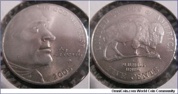USA P 'Buffalo' five cent
