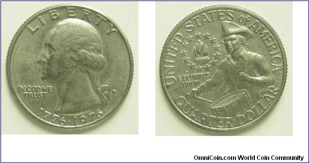 1976D
Quarter Dollar
Tricentenary