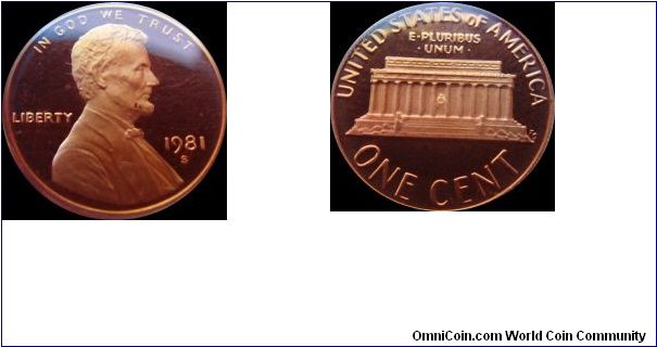 1981-S Lincoln Cent Proof Cameo