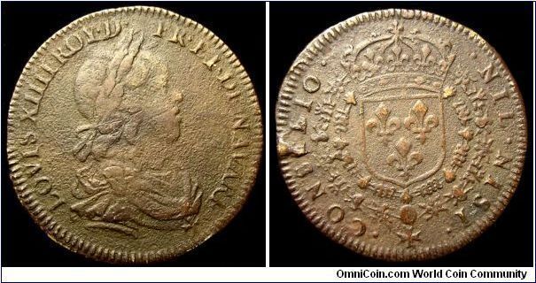 France - Probably French Jeton - Weight 4 gr - Size 25 mm - Copper - Regent / Louis XIV - Obverse : LOVIS XIIII ROY D FR FI DI NAVARE - Reverse : NIL NISI CONSILIO (Nothing without counsel) 
XXXXX PLEASE HELP ME IDENTIFY THIS COIN XXXXX