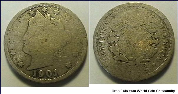 Liberty Head Nickel, copper-nickel, G-4