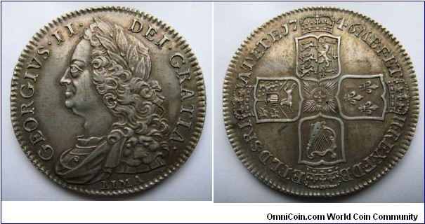 George II Lima halfcrown