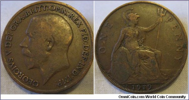 1919 KN penny, scarce Fine grade