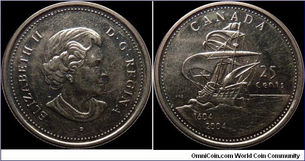 Canada 25 Cents 2004 St. Croix 1604-2004