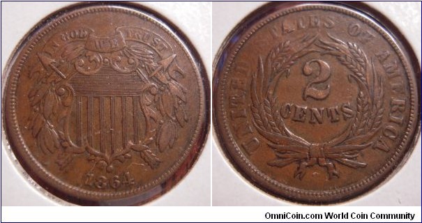 1864 two cents