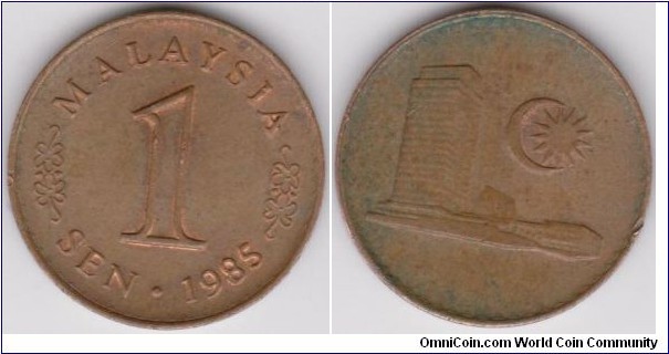 1985 Malaysia 1 Sen