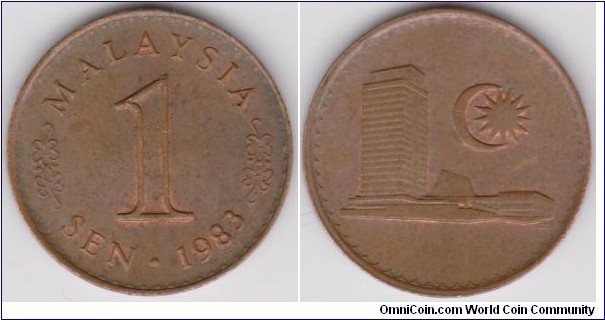 1983 Malaysia 1 Sen