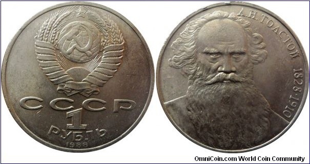 1 ruble;
Leo Tolstoi