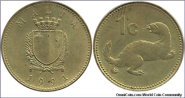 Malta 1 Cent 1991