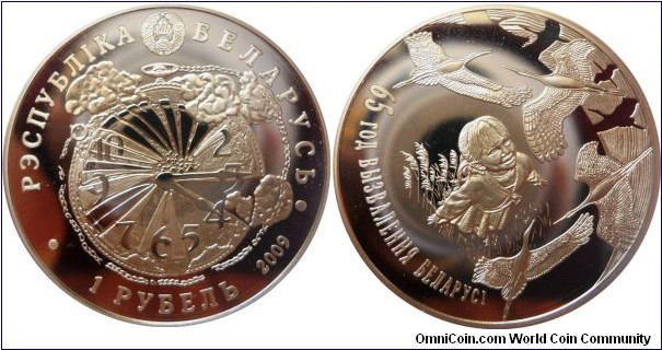 1 ruble;
65th anniversary of Liberation