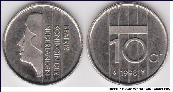 1998 Netherlands 10 Cent