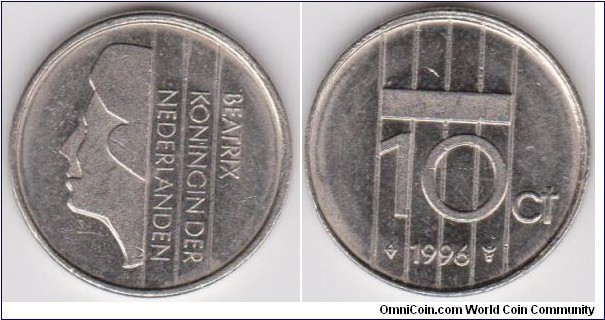 1996 Netherlands 10 Cent