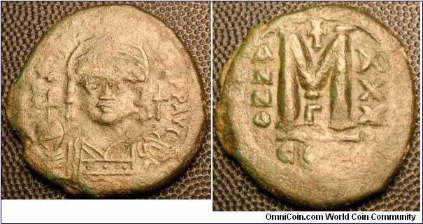 Justinian I Follis 15.8gms 31mm 