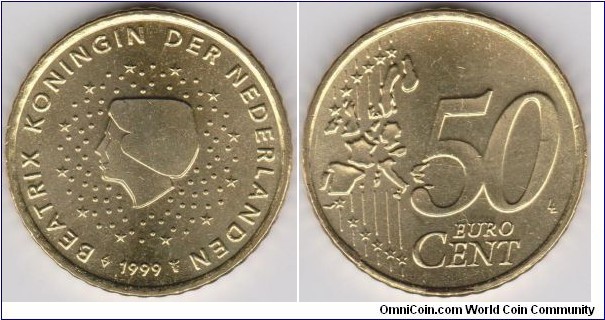 1999 Netherlands 50 Cent Euro