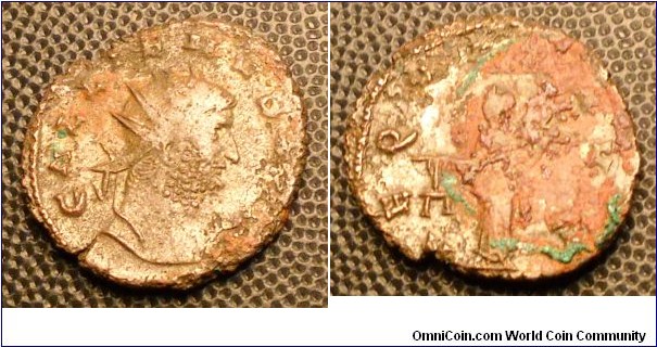 GALLIENUS
A.D. 253-268 	Æ Antoninianus. Rev. AEQVIT AVG, Aequitas standing left holding scales and cornucopiae. 4.4gm 22mm RCV 10167 RSC 20