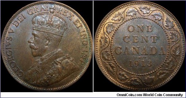 ~SOLD~ Canada 1 Cent 1913