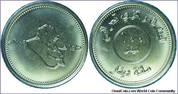 Iraq100Dinars-km177-(AH1425)2004