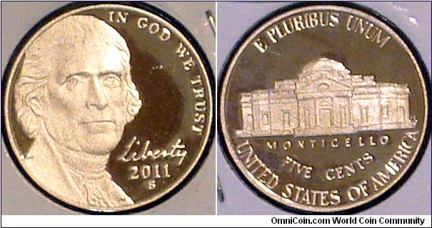 2011S nickel