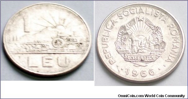 1 leu, republica socialista romania