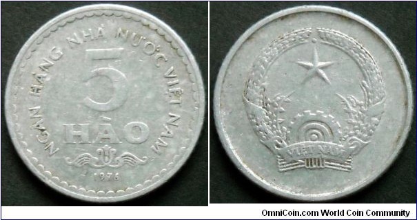 Vietnam 5 hao.
1976
