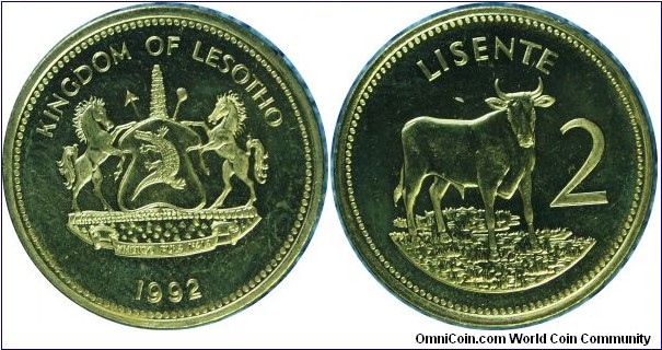 Lesotho2Lisente-km55a-1992
