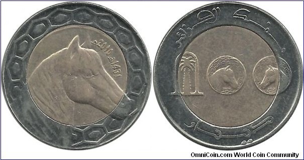 Algeria 100 Dinars 2010