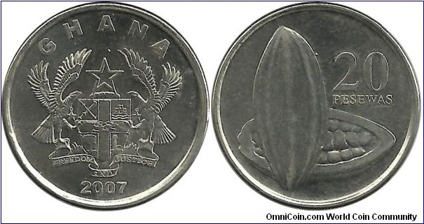 Ghana 20 Pesewas 2007