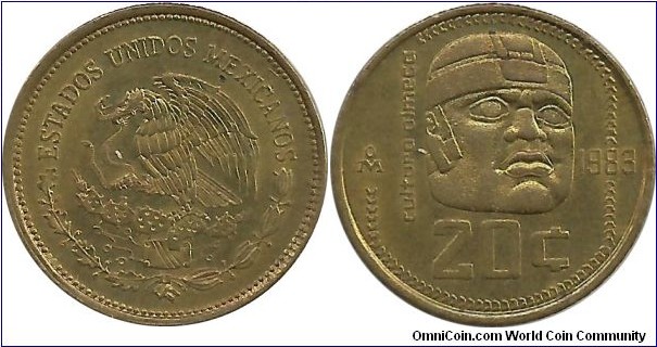 Mexico 20 Centavos 1983
