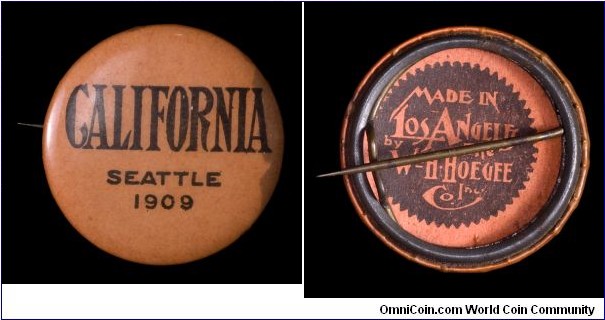 California at the AYP celluloid button.