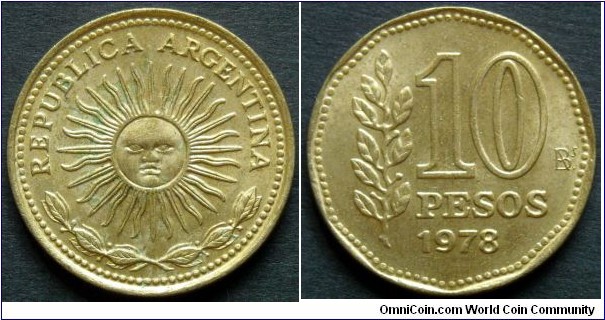Argentina 10 pesos.
1978