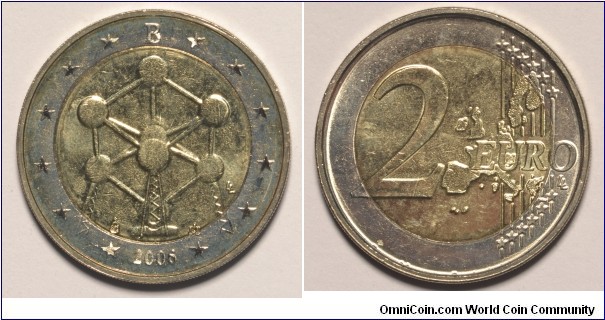 2006 Belgium 2€ Commemorative - Atominium