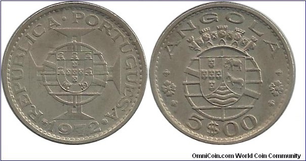 Angola-Port 5 Escudos 1972