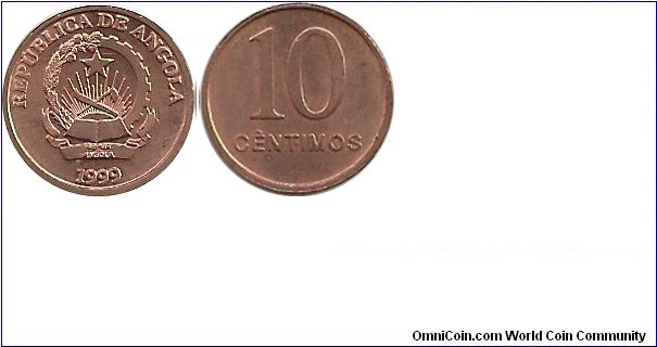 Angola 10 Centimos 1999