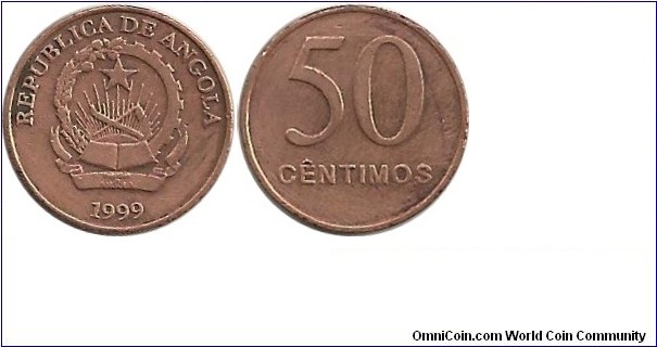 Angola 50 Centimos 1999
