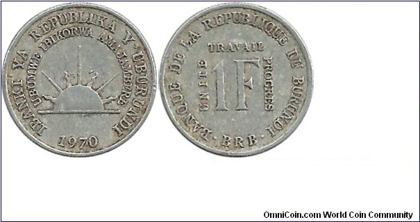 Burundi 1 Franc 1970